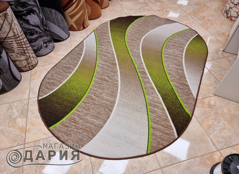 Мокетен килим ERIKA 8012 beige/green